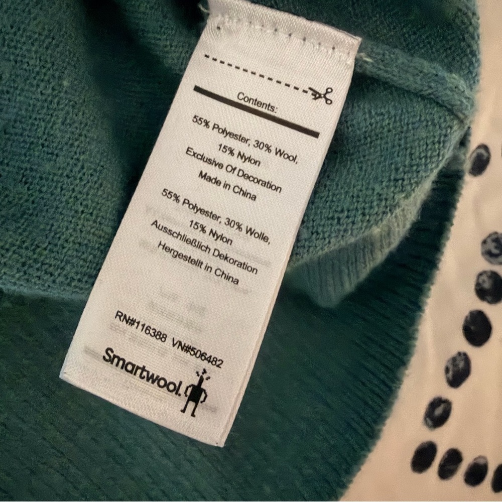 SmartWool Shadow Pine Needlepoint Crew Neck Sweat… - image 6